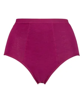 Women's 1 Pack Period Full Briefs Plum 20-22 Ladies - Purple - Size: UK 20-22 - Love Luna - FashionsVida
