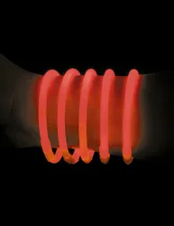 Knicklichter-Armbänder Rot für Erwachsene
