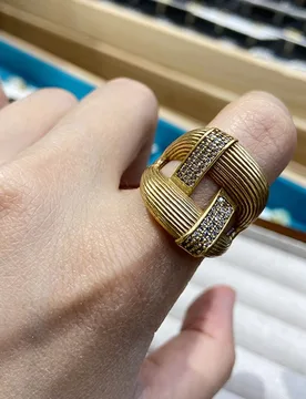 Vintage gold color open ring for women - Aliexpress - FashionsVida
