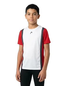 Club 25 Tech Short Sleeve T-shirt Red / White 128 cm - Head Racket - FashionsVida