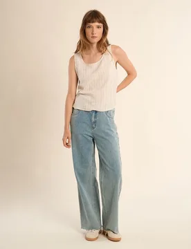 Top de mujer de tirantes motivo rayas - Molly Bracken - FashionsVida
