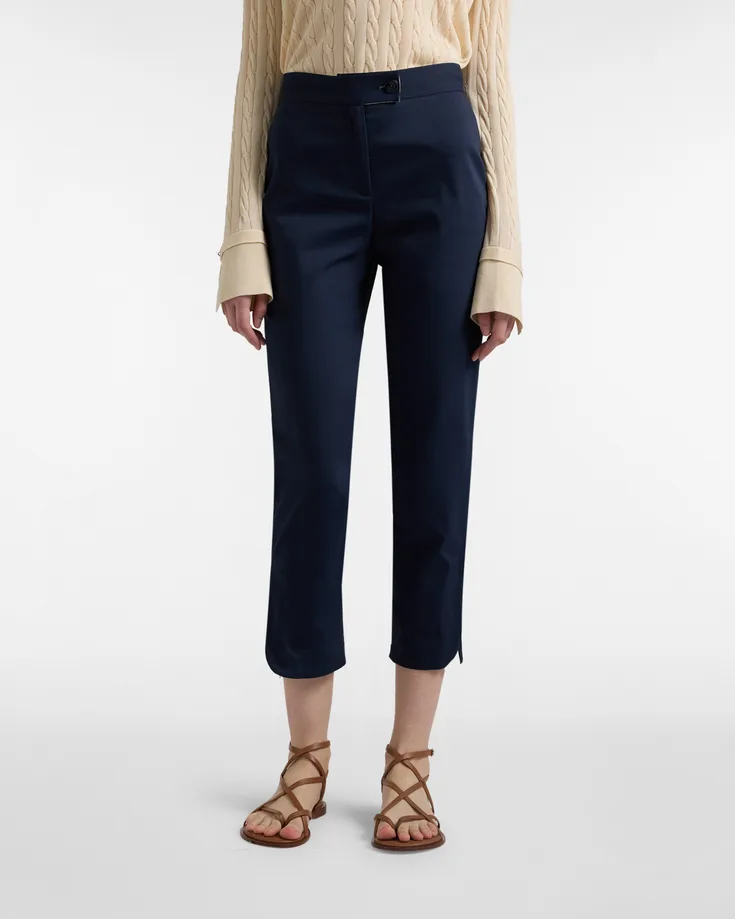 Harmont&blaine pantalone con spacchi donna blue navy - Harmont & Blaine - FashionsVida