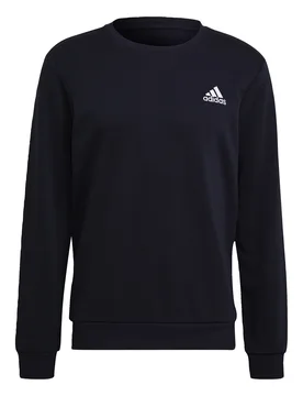 Mens Essentials Embroidered Small Logo Sweatshirt - Navy Cotton - Size 2xl - ADIDAS Sportswear - FashionsVida