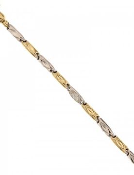 Bracciale Uomo in Oro Giallo e Bianco 803321734688