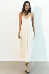 Strappy Back Midi Dress (Size: )