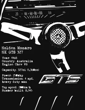 Monaro GTS 327 Muscle Car T Shirt. New 100% Cotton Short Sleeve O-Neck Casual Mens T-shirts Size S-3XL - Aliexpress - FashionsVida