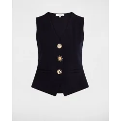Top de mujer sin mangas escote pico