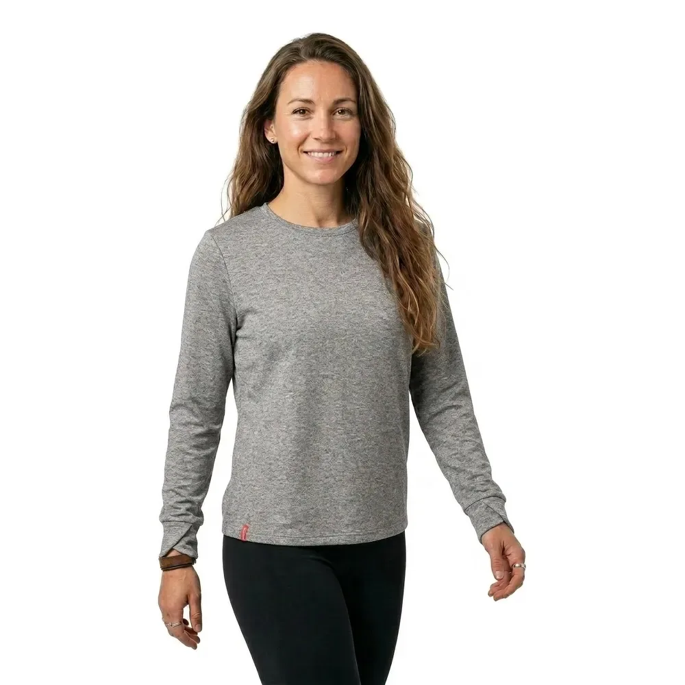 Maglietta A Maniche Lunghe Rina Grey Marl S - Trespass - FashionsVida