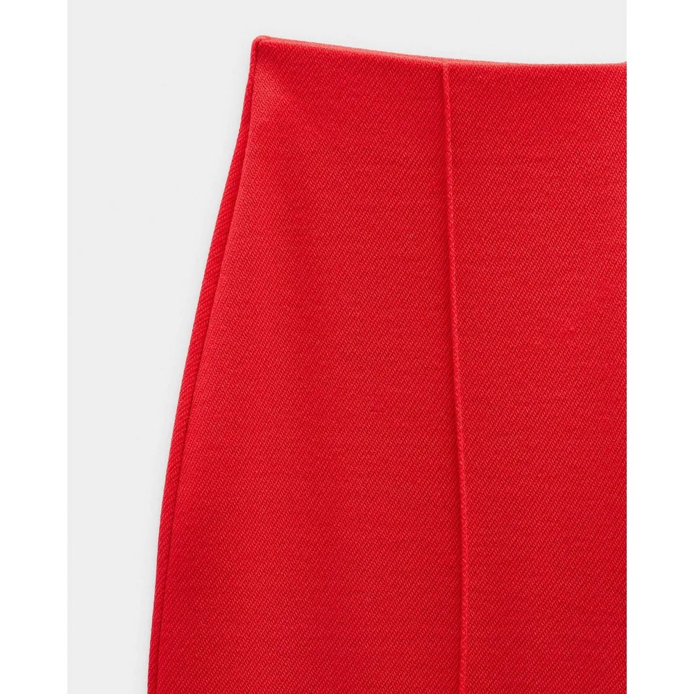 Pantalones anchos de mujer con cinturilla elástica en liso - Parfois - FashionsVida
