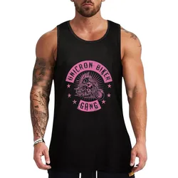 Unicorn Biker T-ShirtUnicorn Biker Gang Motorcycle Rider Cool Club Tank Top High Breathable Tank Top Lightweight Cool Shirt