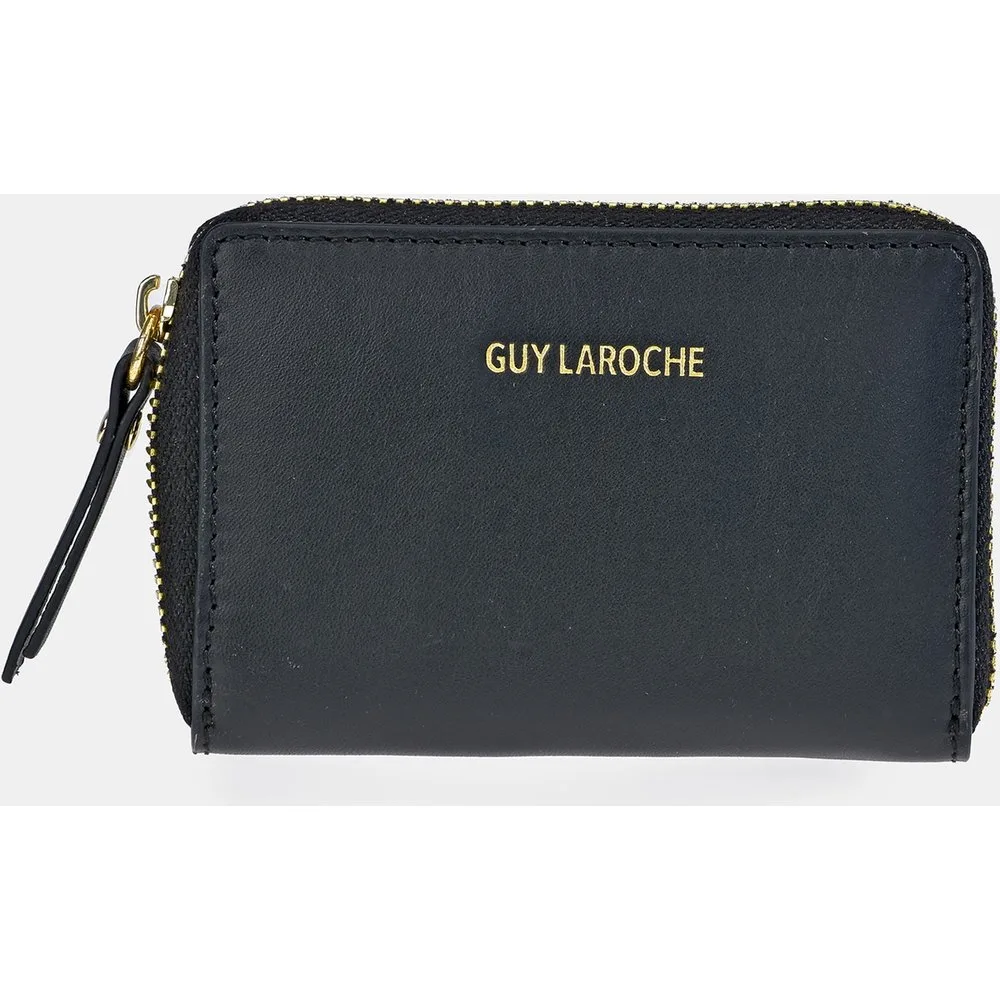 Monedero pequeño mujer con cremallera en piel - Guy Laroche - FashionsVida