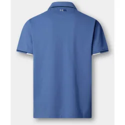 Polo manga corta con ribete fit clásico