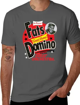 Fats Domino T-Shirt t shirt men 100% cotton luxury brand graphic t shirts for man cotton t shirts high quality T-Shirt - Aliexpress - FashionsVida