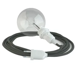 Cables Lampe Suspendue Pour Abat-jour Rm03 5 M Grey / White One Size