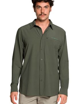 Vignemale camisa montaña manga larga hombre Verde (XL)