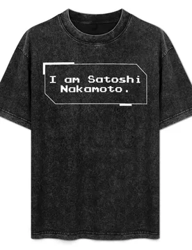 I am Satoshi Nakamoto. T-Shirt Basic Plain Short Sleeve Crew Neck Tee - Aliexpress - FashionsVida