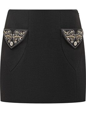 Chic Mini Skirt with Jewel Pocket