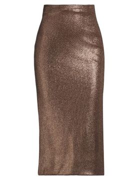 Midi-Rock Damen Kupfer S Damen