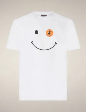 T-shirt con sorriso uomo bianco - Save the Duck - FashionsVida