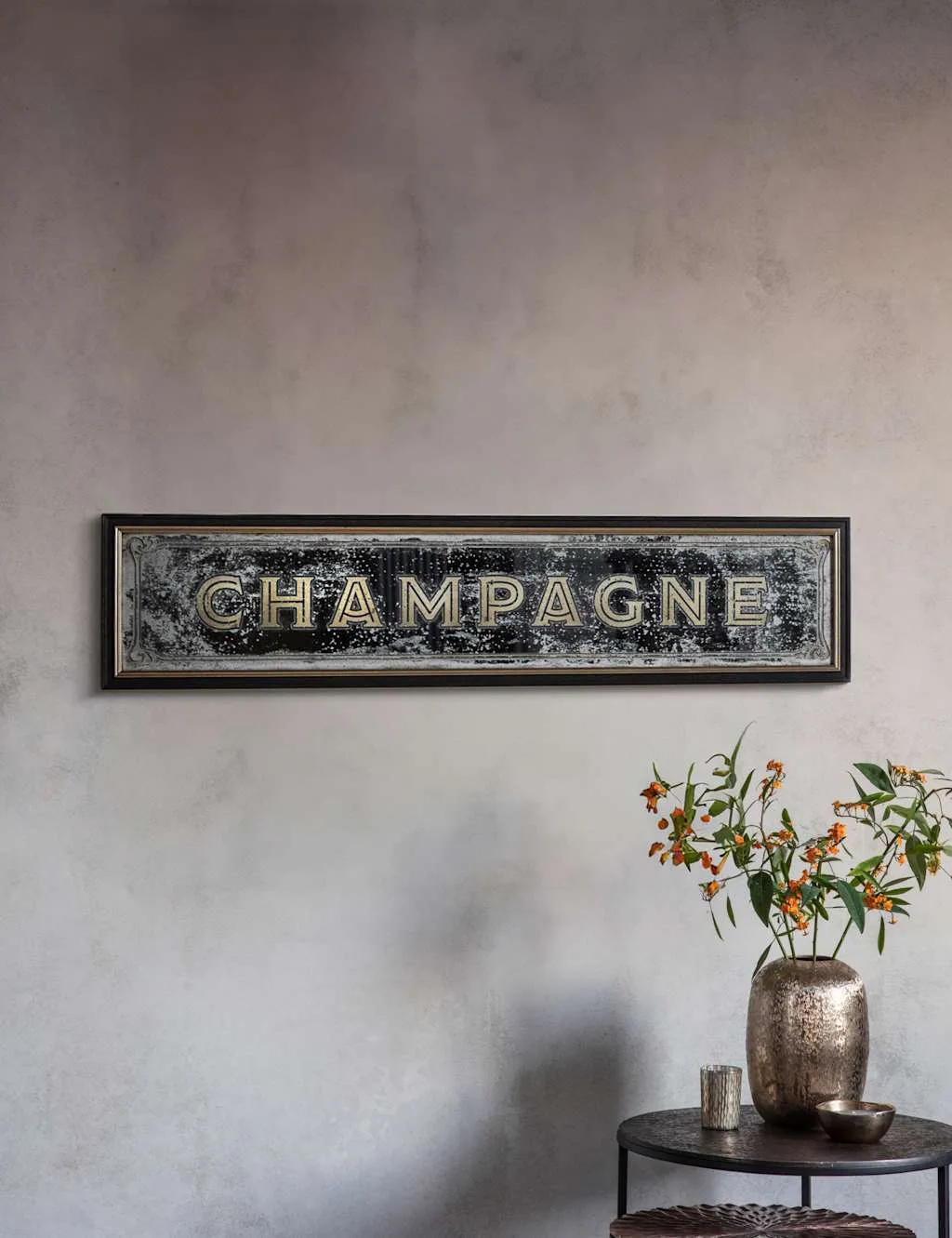 Champagne Extra Large Rectangular Mirror Brown - Gallery Direct - FashionsVida