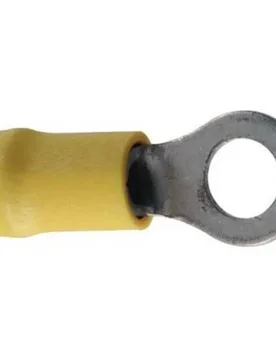 Insulated Ring Terminal 100 Units Yellow 8 mm unisex - Crosseven - FashionsVida