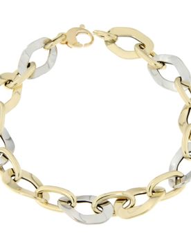 Bracciale Donna Oro Giallo Bianco GL100630