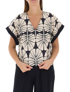 Dixie Blusa scollo a V NERO S