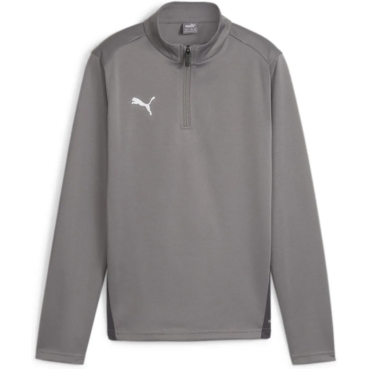 TeamGOAL Training 1/4 Zip Top Junior Kinder Longsleeve, grau 152 - Puma - FashionsVida