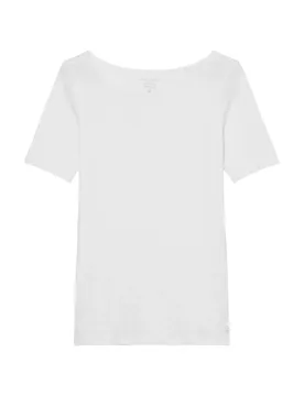T-SHIRT, SHORT-SLEEVE, BOAT-NECK female