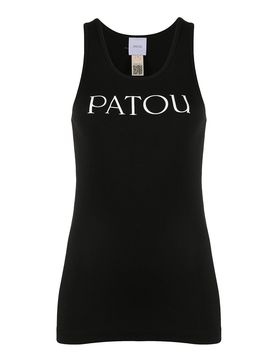 Patou Top con logo a collo alto
