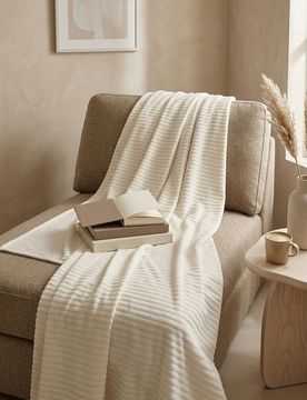 Sinsay - Coperta a righe - panna
