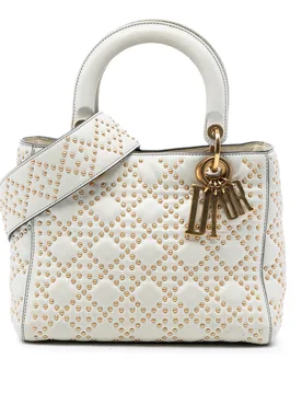 Medium Lambskin Cannage Studded Supple Lady - Dior - FashionsVida