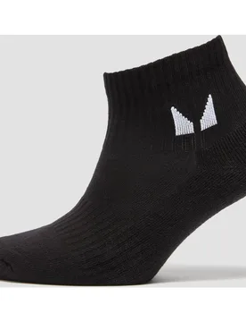 Unisex Ankle Socks (1 Pack) - Black - UK 12-14 - MP - FashionsVida