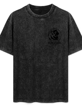 US Eurasier Club - Logo Head, Black and White T-Shirt Work Wear Breathable Tee - Aliexpress - FashionsVida