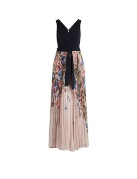 Vestido de noche azul oscuro 40