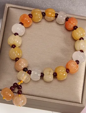 Natural Xinjiang Golden Silk Jade Bracelet Pumpkin Bead Bamboo Joint Design for Men Women Couples Best Friends Gifts - Aliexpress - FashionsVida