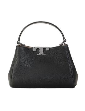 Bolso de cuero - Bolso de mano Mini ELEANOR negro