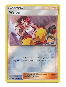 Pokemon SM Unbroken Bonds 189a/214 Welder (League Promo Alternative Art) - Pokémon - FashionsVida