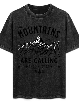 The Mountains are Calling T-Shirt Durable Work Wear T-Shirt - Aliexpress - FashionsVida