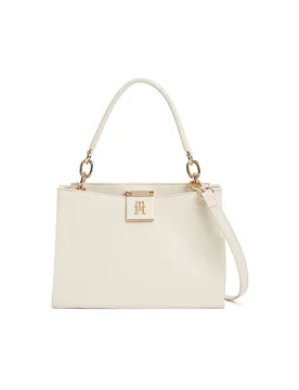 Borsa - Borsa a mano TH HER Medium crema - Tommy hilfiger - FashionsVida