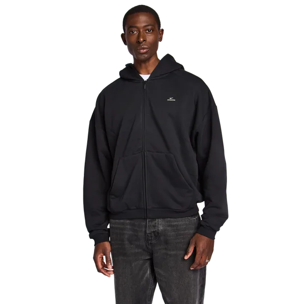 Standard Issue Herren Kapuzenpullover - Schwarz - Größe L - Baumwoll-Fleece Black L - Nike - FashionsVida
