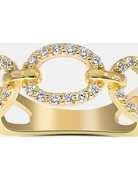 Anillo de oro amarillo y diamantes - El Corte Inglés - FashionsVida