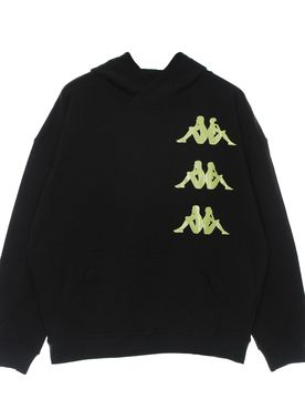 Felpa Cappuccio Uomo Authentic Floris Black/green Lime