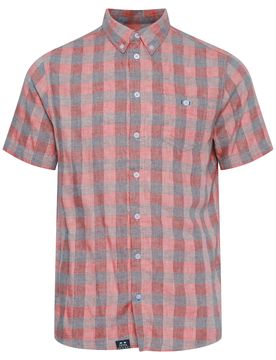 FQ1924 Camisa 'Yaron' azul / rojo