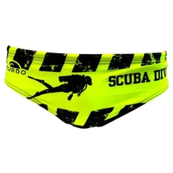 Scuba Diver Swimming Brief Yellow XL Men