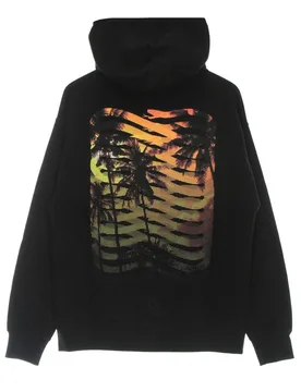 Felpa Leggera Cappuccio Uomo Tony Ribs Icon Hoodie Black/orange - Propaganda - FashionsVida