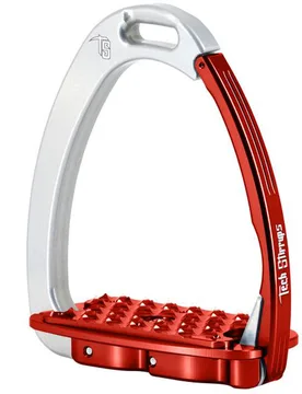 TechStirrups Steigbügel Venice EVO, silver/red - Tech Stirrups - FashionsVida