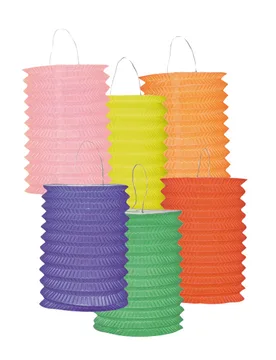 Lampion-Set Hängedeko 12 Stück bunt - BOLAND BV - FashionsVida