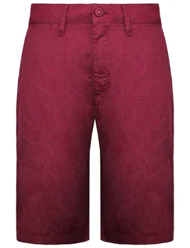 Off The Wall Dewitt Mens Burgundy Shorts Cotton - Size 28 (Waist) - Vans - FashionsVida