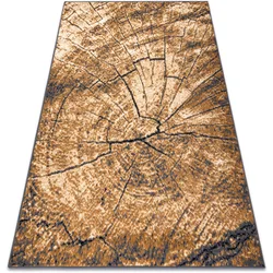 Teppiche Teppich Bcf Morad Pień Baum Holz - 80x150 Cm 80x150 Cm